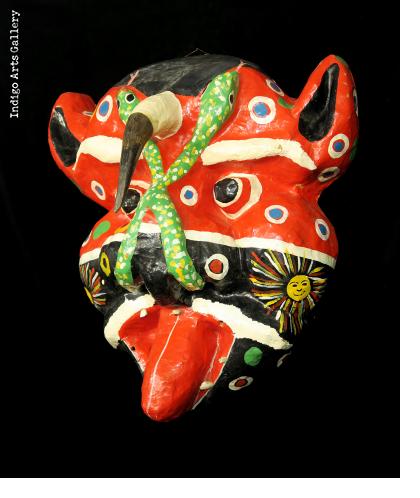 One-horned "Djab" carnival mask