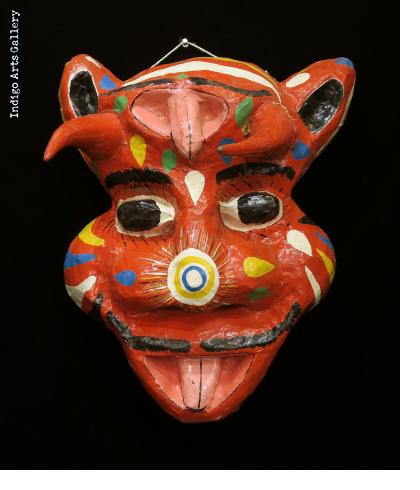 Red "Djab" Carnival Mask