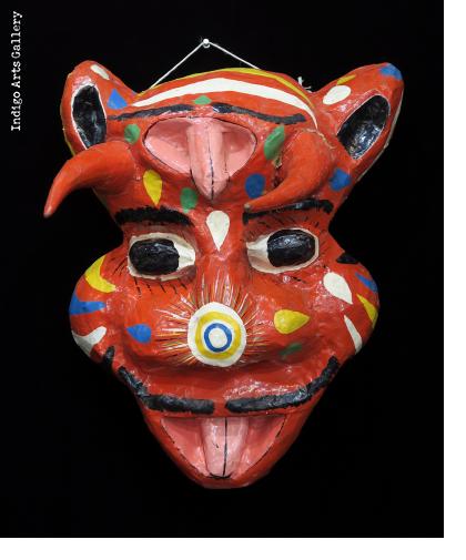 Red "Djab" Carnival Mask