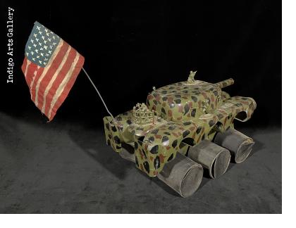 6-Wheeled US Invasion Vehicle from plastic bottles