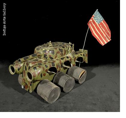 6-Wheeled US Invasion Vehicle from plastic bottles