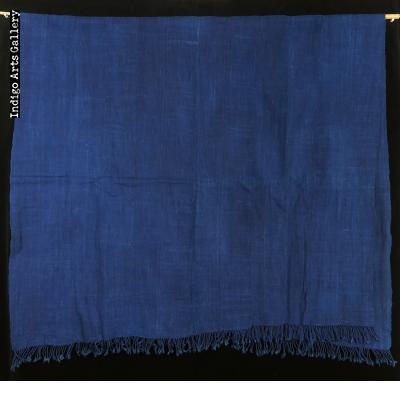Indigo dyed strip-weave cotton cloth