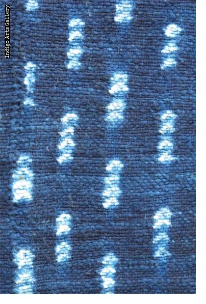 Dogon Indigo stitch resist-dyed strip-weave cloth