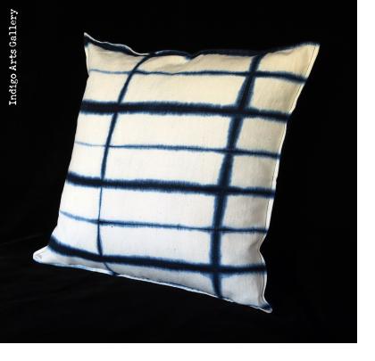 Resist-dyed Indigo Pillow by Aissata Namoko of Mali