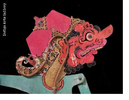 Warrior - Antique "Wayang Kulit" Javanese Shadow Puppet