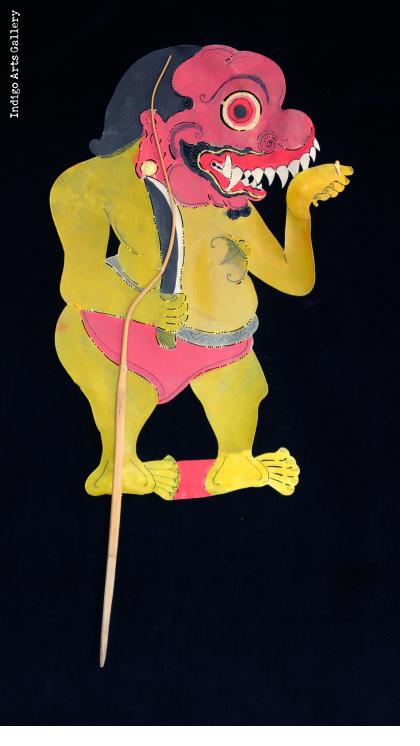 Ogre - Vintage "Wayang Kulit" Javanese Shadow Puppet