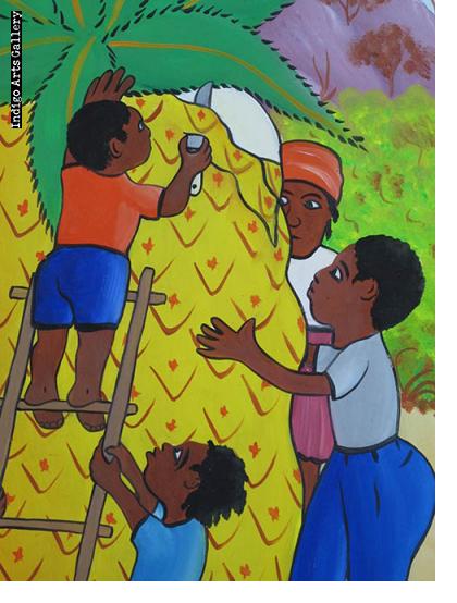 Children with Pineapple