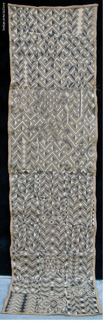 Shoowa Raffia Four-Panel Textile