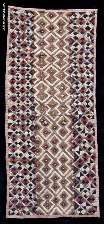 Shoowa Raffia Two-Panel Textile