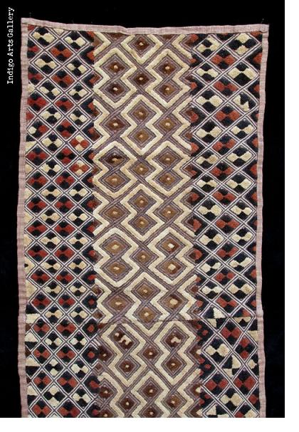 Shoowa Raffia Two-Panel Textile