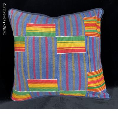 Asante Kente-cloth pillow