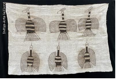 Six Birds - Korhogo Cloth from the Cote d'Ivoire, c.1970