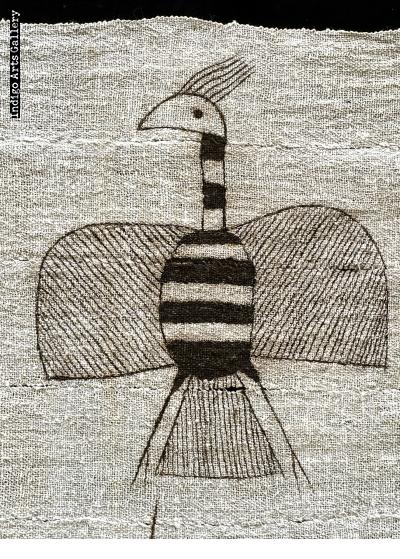 Six Birds - Korhogo Cloth from the Cote d'Ivoire, c.1970