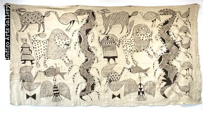  Beasts of the Forest - Korhogo Cloth from the Cote d'Ivoire, c.1970