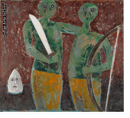 Guerreros (Ogun, Oshoosi y Eleggua)