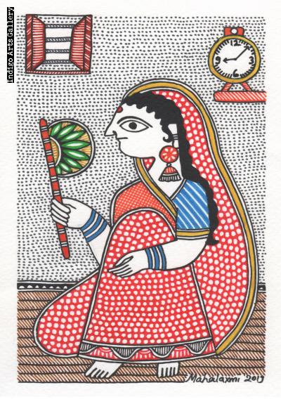 beautiful traditional bride very easy painting| Madhubani painting for  beginner| modern art drawing - YouTube