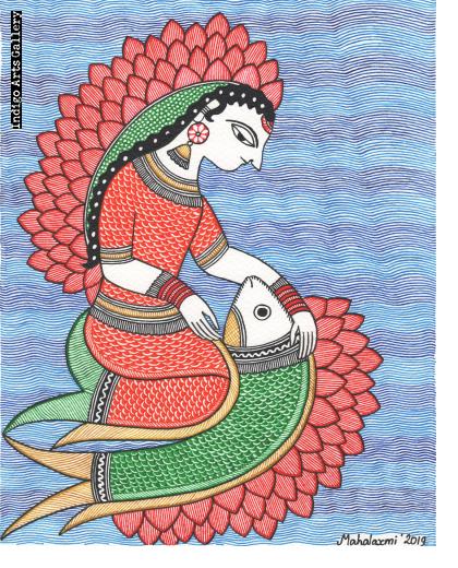 Mithila or Madhubani Paintings from Bihar India Indigo Arts