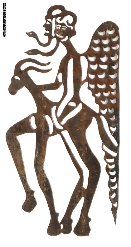 Winged Loas with Snake Tongues Riding Goat