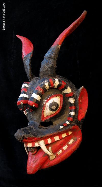 Diablo con Serpientes Mask from Mexico
