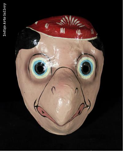 Mexican Papier Maché Parrot Mask