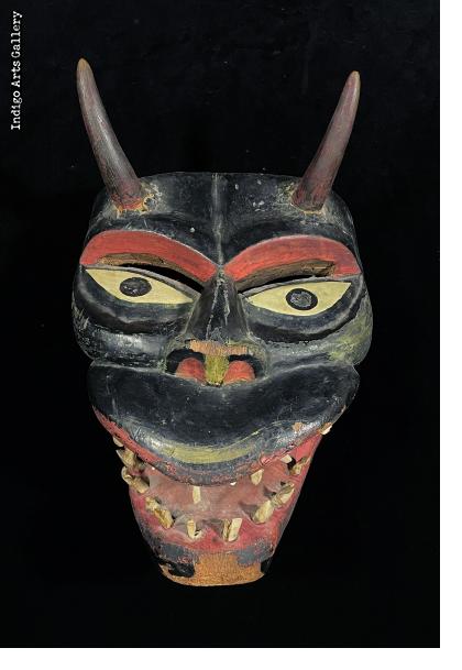 Old Diablo Mask attributed to Victoriano Salgado of Michoacan