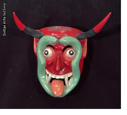 Michoacan Diablo Mask with Snakes