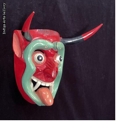 Michoacan Diablo Mask with Snakes