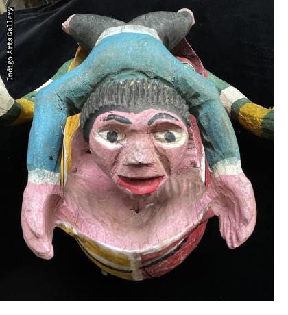 Diablo Mask with Downward Diving Man