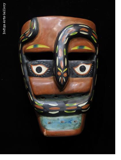 Maque Snake mask from Michoacan