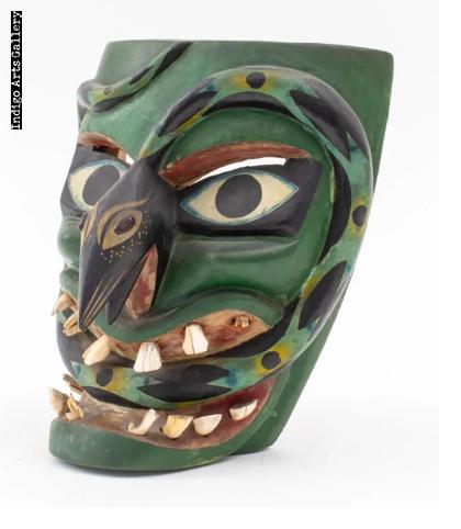 Green Snake Mask attributed to Victoriano Salgado of Michoacan