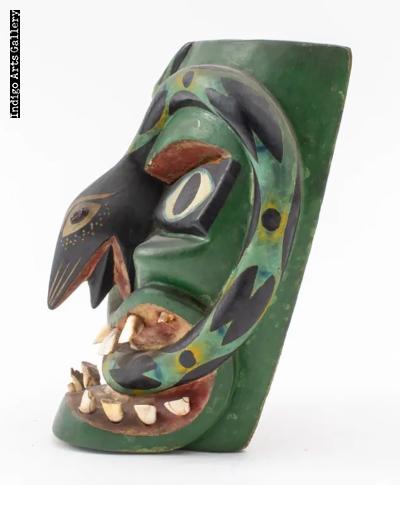 Green Snake Mask attributed to Victoriano Salgado of Michoacan