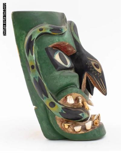 Green Snake Mask attributed to Victoriano Salgado of Michoacan