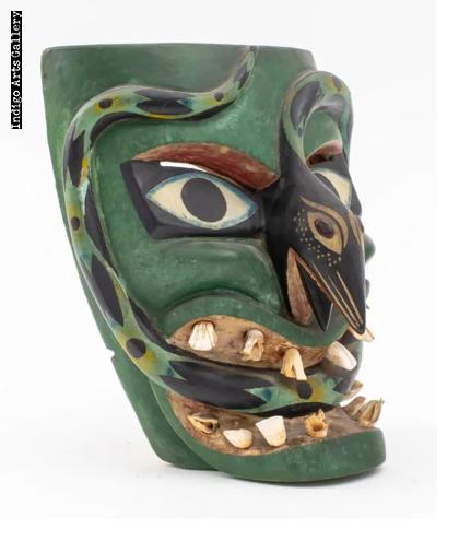 Green Snake Mask attributed to Victoriano Salgado of Michoacan