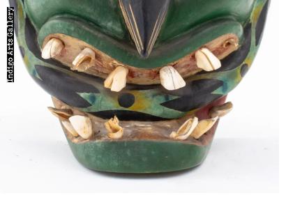 Green Snake Mask attributed to Victoriano Salgado of Michoacan