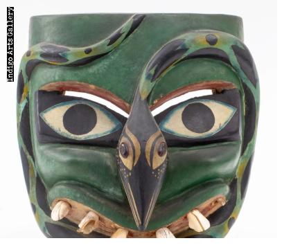 Green Snake Mask attributed to Victoriano Salgado of Michoacan