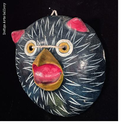 Chicken - Vintage Coconut Shell Mask from Guerrero