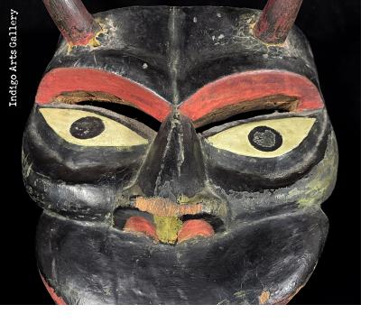 Old Diablo Mask attributed to Victoriano Salgado of Michoacan