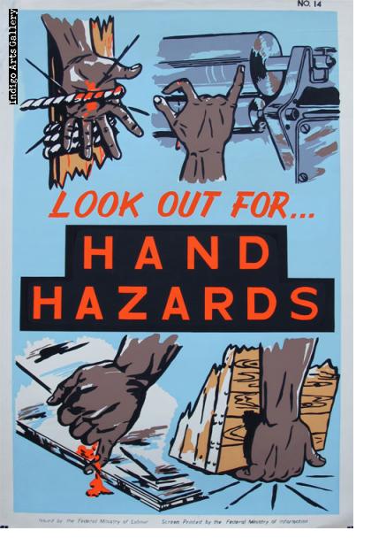 LOOK OUT FOR HAND HAZARDS - Workplace Safety Poster #14