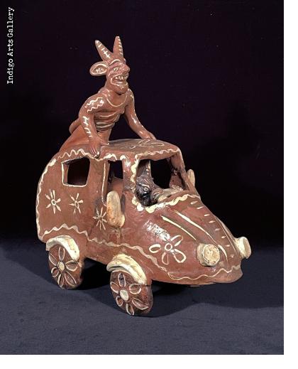 Cochito de Ocumicho - Vintage Ceramic Vehicle