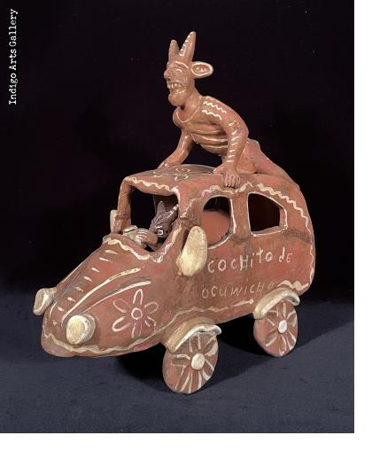 Cochito de Ocumicho - Vintage Ceramic Vehicle