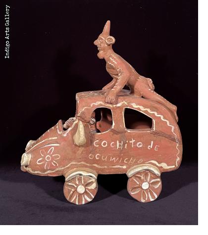 Cochito de Ocumicho - Vintage Ceramic Vehicle