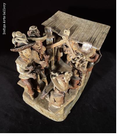 Nacimiento Sol Divino - Vintage Ocumicho Nativity