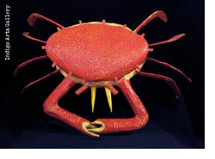 Crab - Papier Maché Carnival Sculpture
