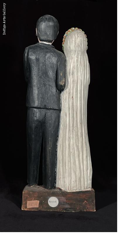 Happy Couple - Polish Folk Sculpture