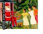 N-14 Santa Claus Theard Aladin (Haiti c.1944 -1993) 1991, Oil N-14 Santa Claus Theard Aladin (Haiti c.1944 -1993) 1991, Oil