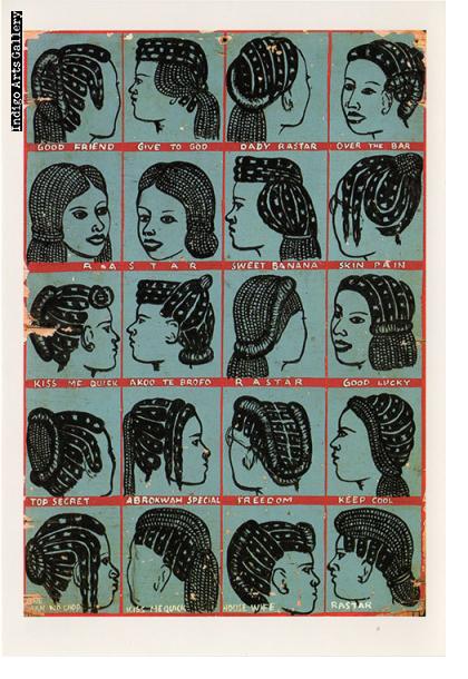 African Barber Shop & Hair Sign Collection - assorted