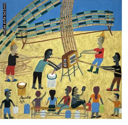 La Guarapera (pressing sugar cane)