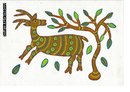 Deer and Tree