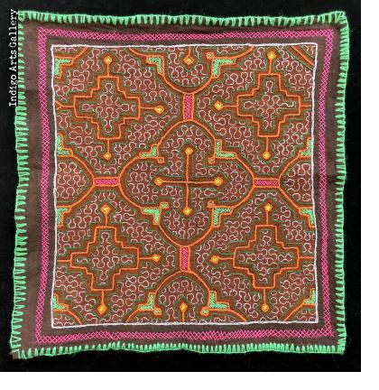 Embroidered "Kené" Shipibo Cloth