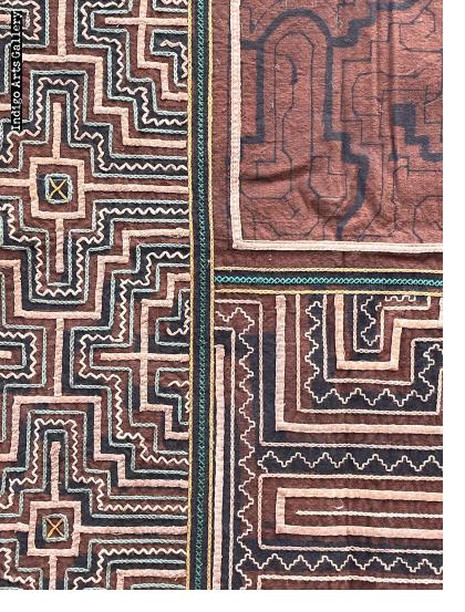 Vintage Embroidered Shipibo Cloth Falda